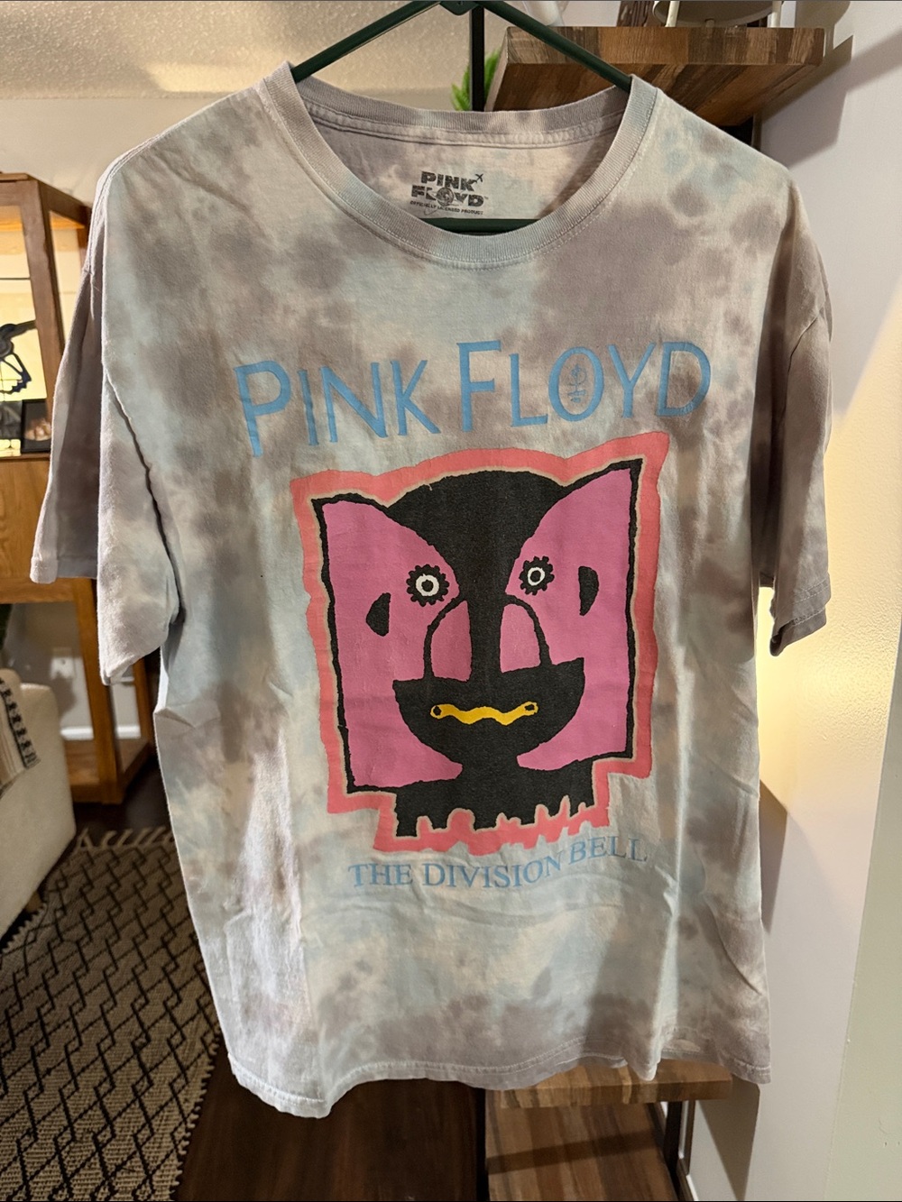 Pink Floyd Tie-Dye Graphic Tee - Pink/Gray